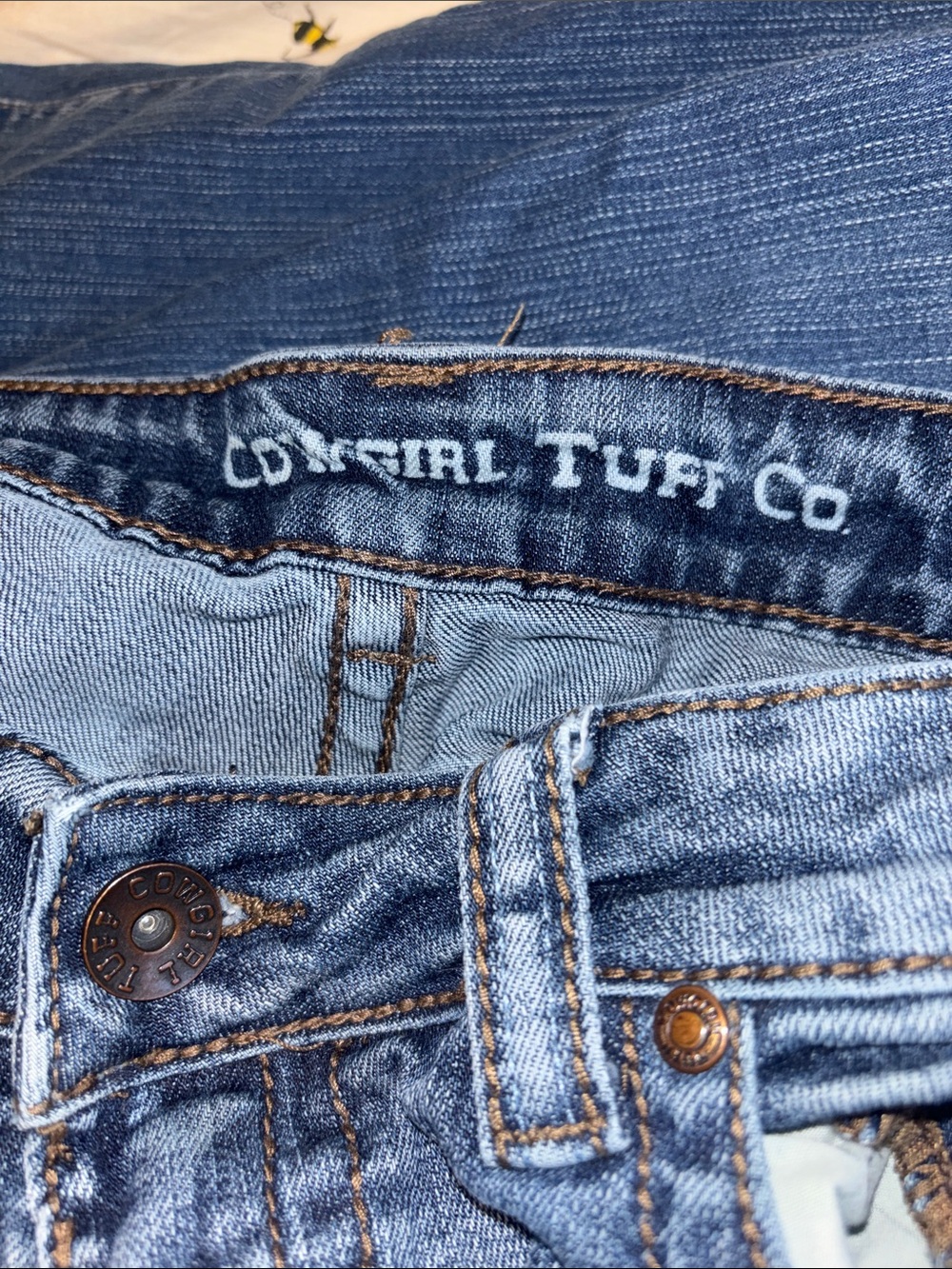 Cowgirl Tuff Co Double Lucky Brown Jeans size 35 x 35 - Picture 8 of 13